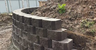 Установка подпорной стенки в Рубцовске в октябре